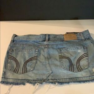 Hollister denim jean skirt